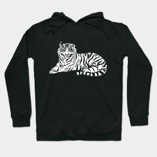 white tiger Hoodie